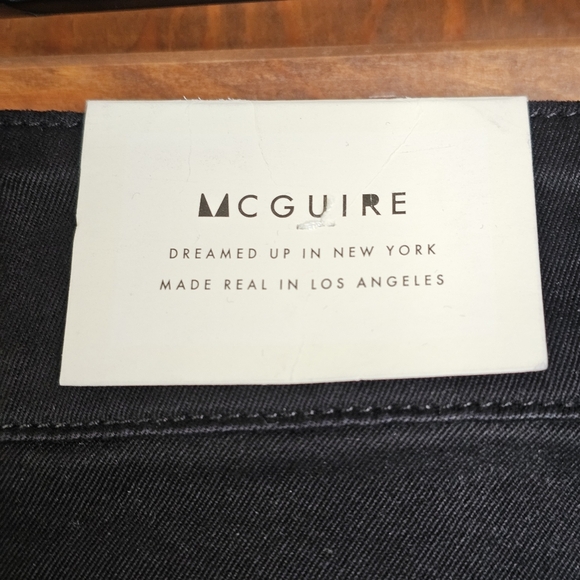 McGuire Black High Rise Side Zip Black Flare Sailor Pants Size 30 - Picture 6 of 15